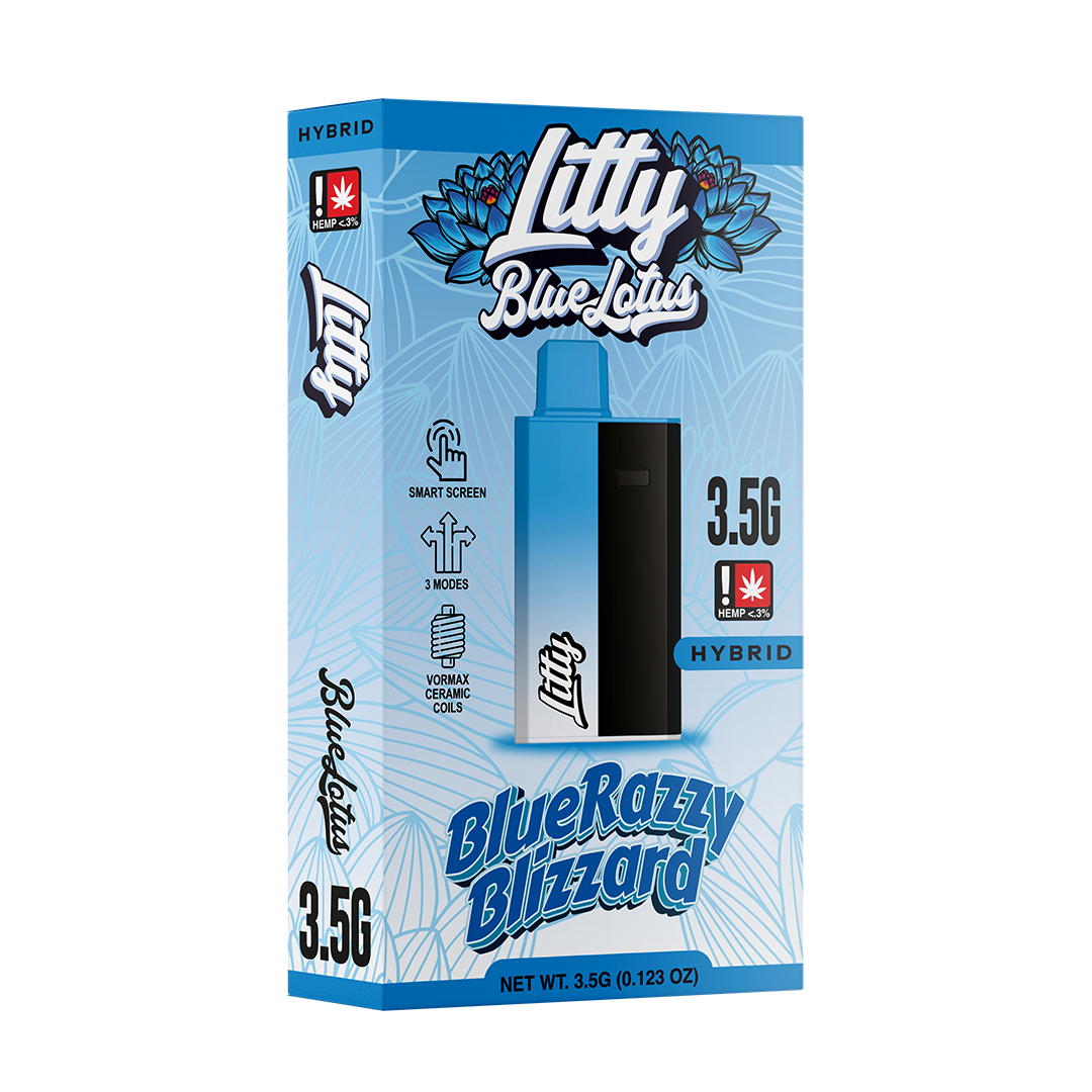 Litty - Blue Lotus Blue Razzy Blizzard - 3.5G Disposable 1PK